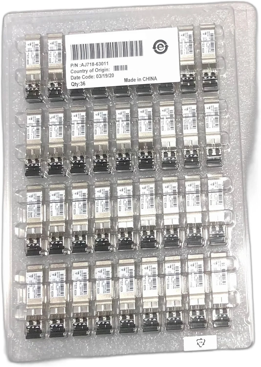 Transceiver SFP+ HPE 8Gb Fibre Channel Short Wave 1-Pack - Imagem 3