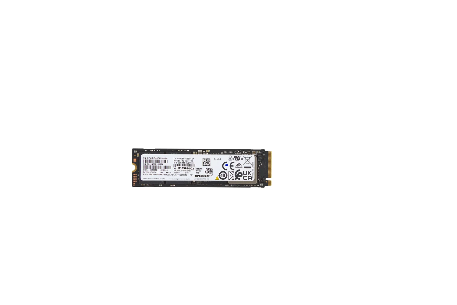 Disco SSD HP M.2 NVMe PCIe 4.0 2 TB para Portátil AL0N0AA - Imagem 1
