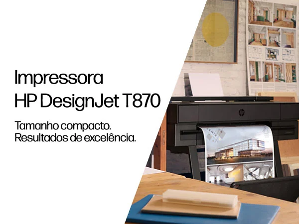 Plotter HP DesignJet T870 24 polegadas A1 Wi-Fi AM0X9A - Imagem 2