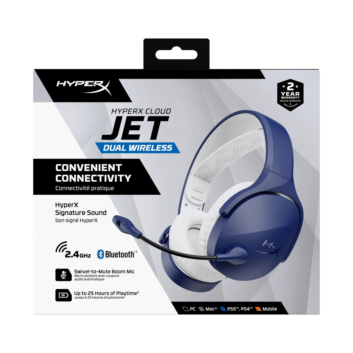 Auriculares Gaming HyperX Cloud Jet Sem Fios Azul-claro AM7A0AA - Imagem 10