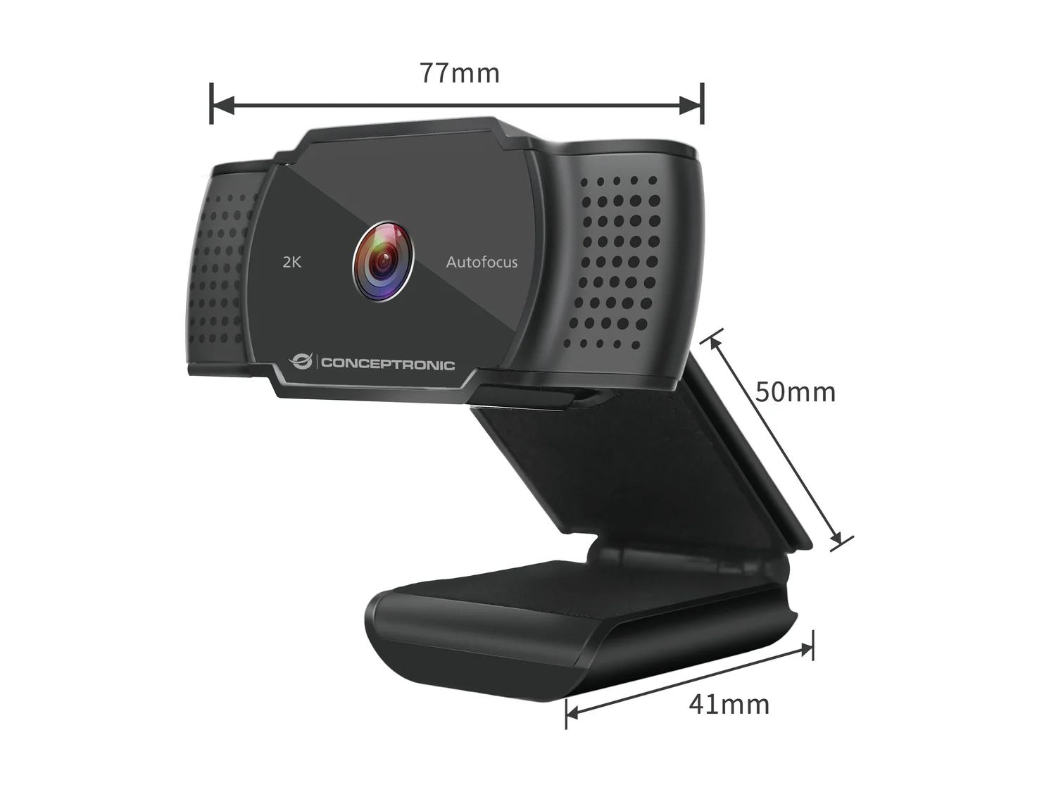 Webcam Conceptronic AMDIS 2K Super HD com Autofoco e Microfone Incorporado - Imagem 2