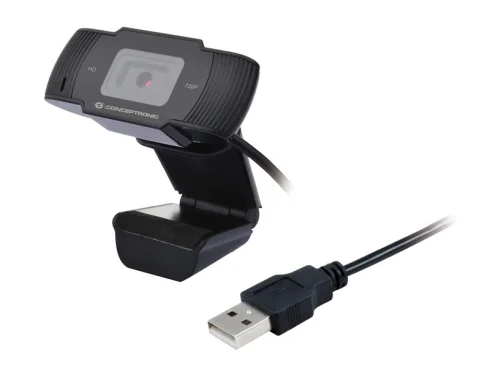 Webcam Conceptronic AMDIS03B HD 720p com Microfone USB 2.0 Preta - Imagem 3