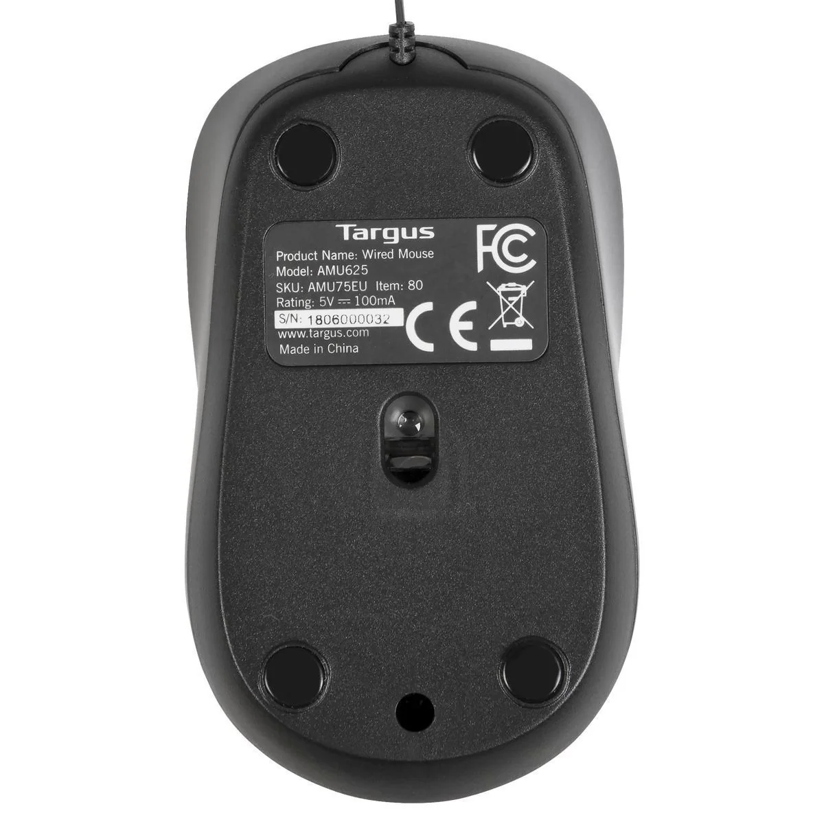 Rato USB Targus AMU75EU Compacto Retráctil Blue Trace 1000 DPI Viagem Ambidestro - Imagem 3