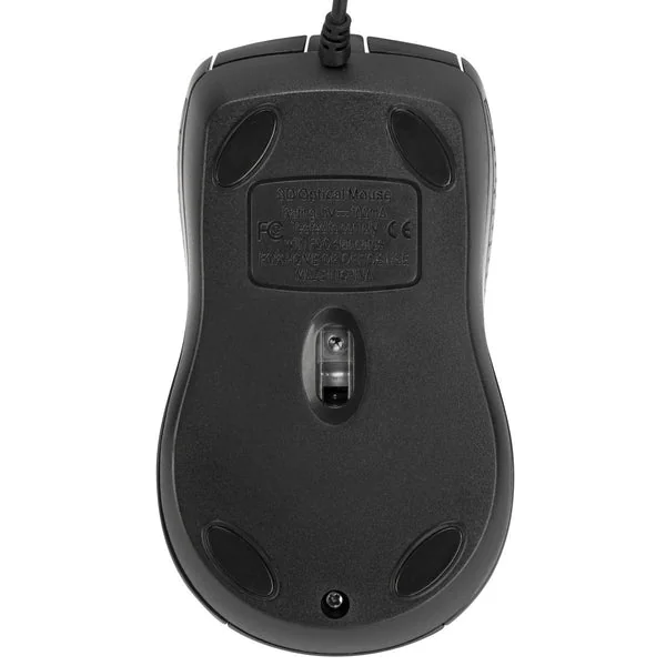 Rato com Fio Targus Antimicrobiano USB Ótico 1000 DPI Preto AMU81AMGL - Imagem 3