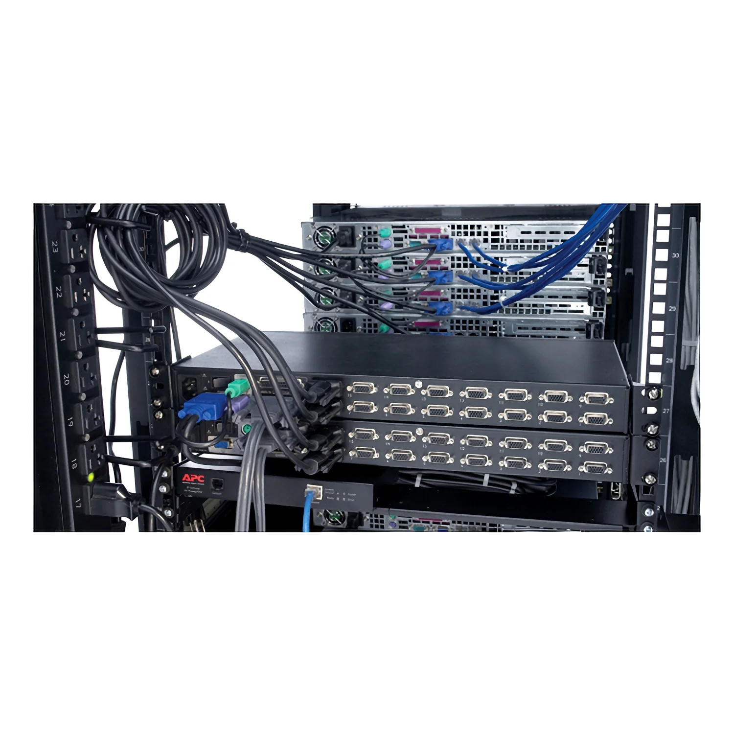 Cabo KVM Daisy-Chain DB25 RS232 1,83m Preto APC AP5263 - Imagem 3