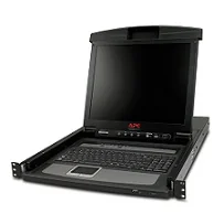Consola rack APC com KVM analógico 8 portas e LCD 17 polegadas - Imagem 2