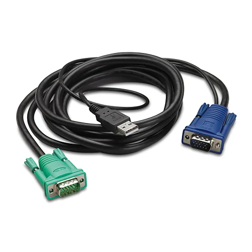 Cabo KVM APC USB + VGA HD-15 1,8m para Consola LCD - Imagem 1