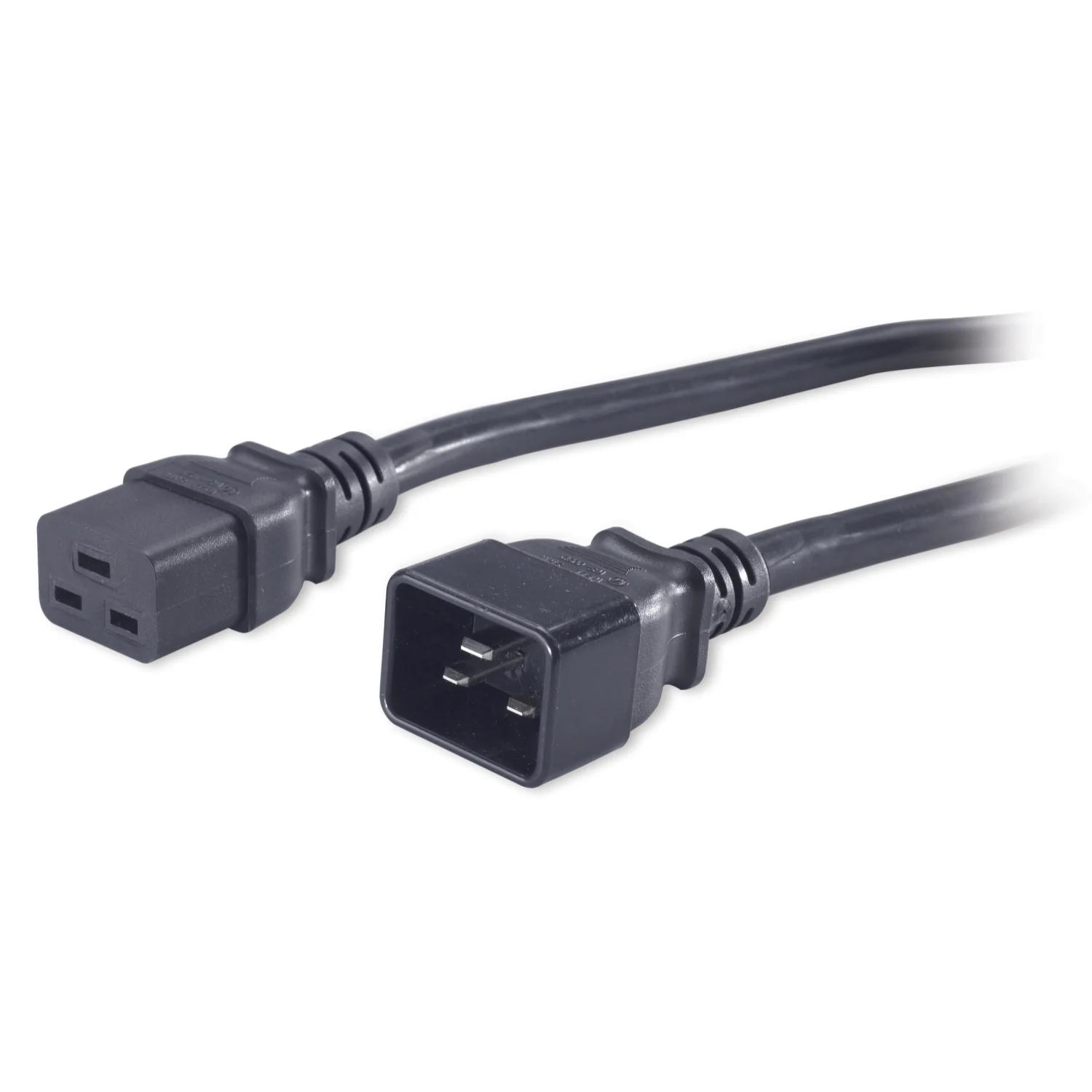 Cabo de alimentação APC C19 para C20 16A 100-230V 1,98 metros preto - Imagem 2