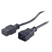 Cabo de alimentação APC C19 para C20 16A 100-230V 0,6 metros preto - Imagem 2