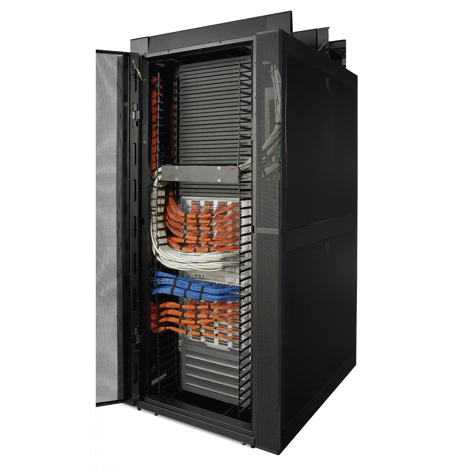Bastidor servidor 42U 750x1200mm APC NetShelter SX com painéis laterais preto - Imagem 3