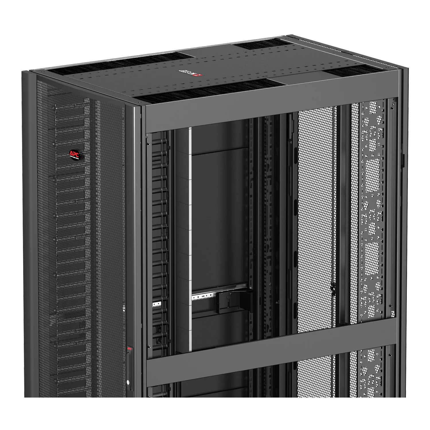 Bastidor servidor 42U 750x1200mm APC NetShelter SX com painéis laterais preto - Imagem 9