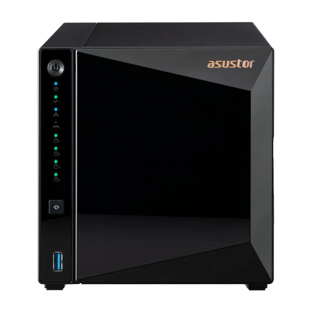 NAS Asustor Drivestor 4 Pro AS3304T V2 4 baias Quad-Core 2GB DDR4 2.5GbE
