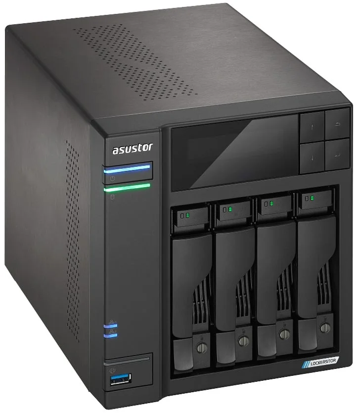 NAS de secretária Asustor Lockerstor 4 Gen 2 AS6704T 4 baias Intel N5105 4GB DDR4 - Imagem 3