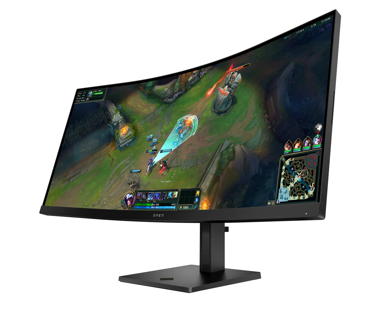 Monitor Gaming Curvo HP OMEN 34c G2 34" WQHD 3440x1440 180Hz 1ms VA HDR400 - Imagem 4