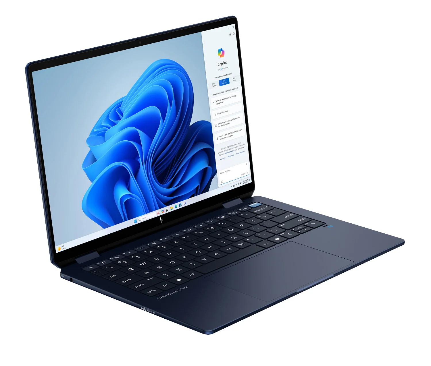 Portátil HP OmniBook 14-FH0004NP 14" 3K OLED Touch Intel Core Ultra 7 258V 32GB 1TB Windows 11 Home Azul - Imagem 2