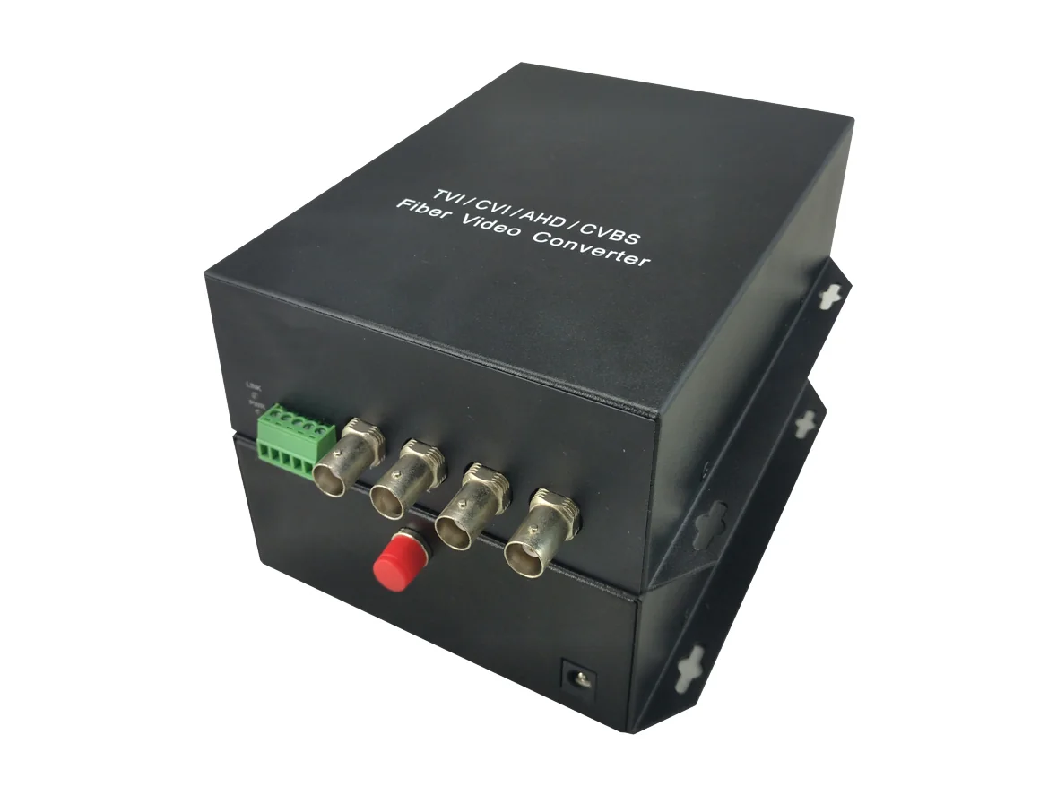 Extensor de Vídeo LevelOne AVF-1401 4-Canais BNC Fibra Ótica 20km - Imagem 3