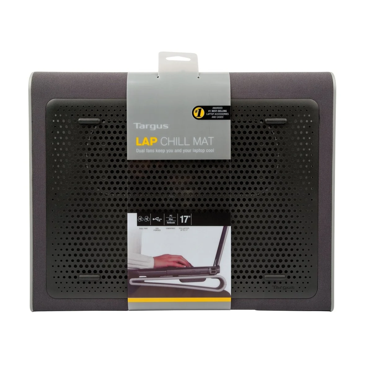 Base de Refrigeração Targus Compact Chill Mat para Portáteis 15" a 17" com 2 Ventoinhas 1900 RPM Preto - Imagem 7