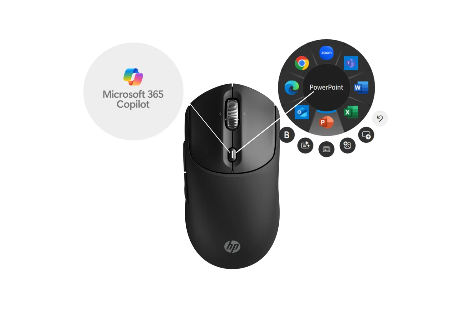 Rato Sem Fios Recarregável HP 700 Bluetooth 5.2 6000 DPI Preto - Imagem 6