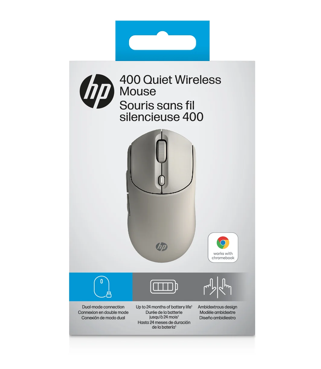 Rato Sem Fios HP 400 Quiet Silencioso Bluetooth 5.2 Bege Maple - Imagem 12