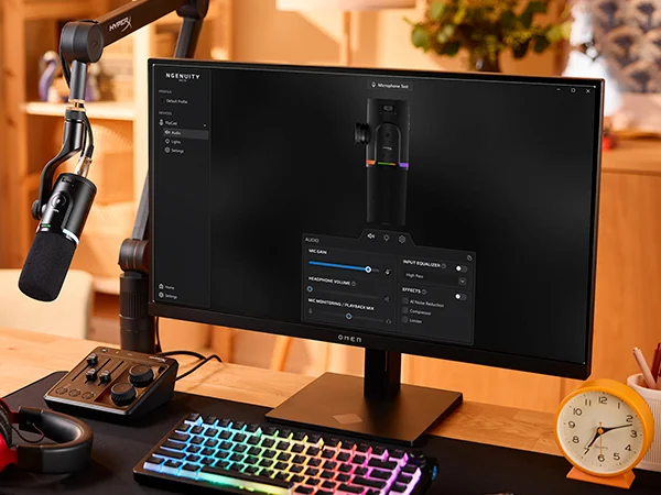 Microfone dinâmico HyperX FlipCast USB-C/XLR cardioide 192kHz preto - Imagem 16