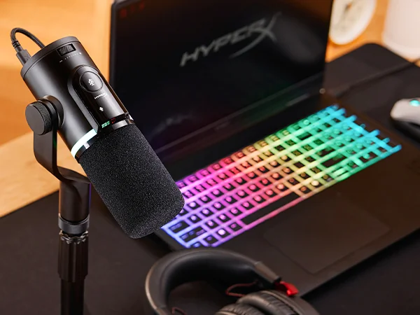 Microfone dinâmico HyperX FlipCast USB-C/XLR cardioide 192kHz preto - Imagem 14
