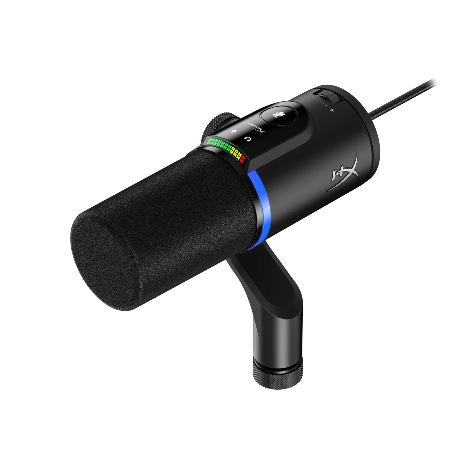 Microfone dinâmico HyperX FlipCast USB-C/XLR cardioide 192kHz preto