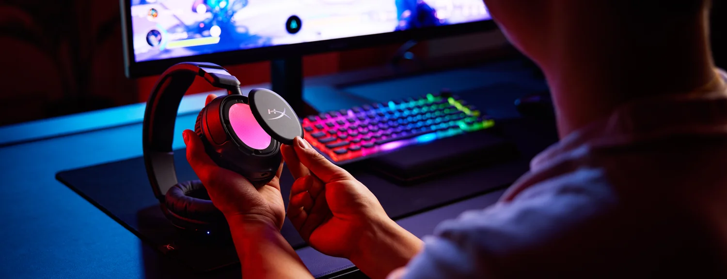 Auriculares Gaming HyperX Cloud Flight 2 Sem Fios RGB Preto - Imagem 8