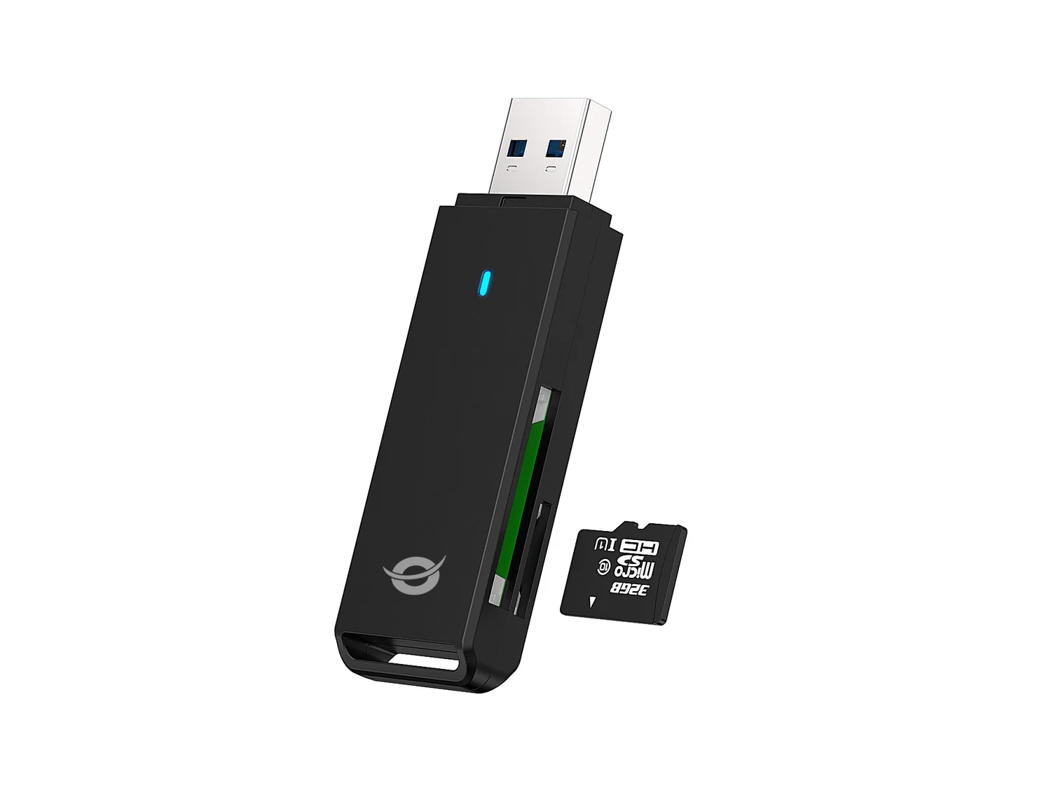 Leitor de cartões Conceptronic BIAN02B 2 em 1 USB 3.0 SD e microSD preto - Imagem 5