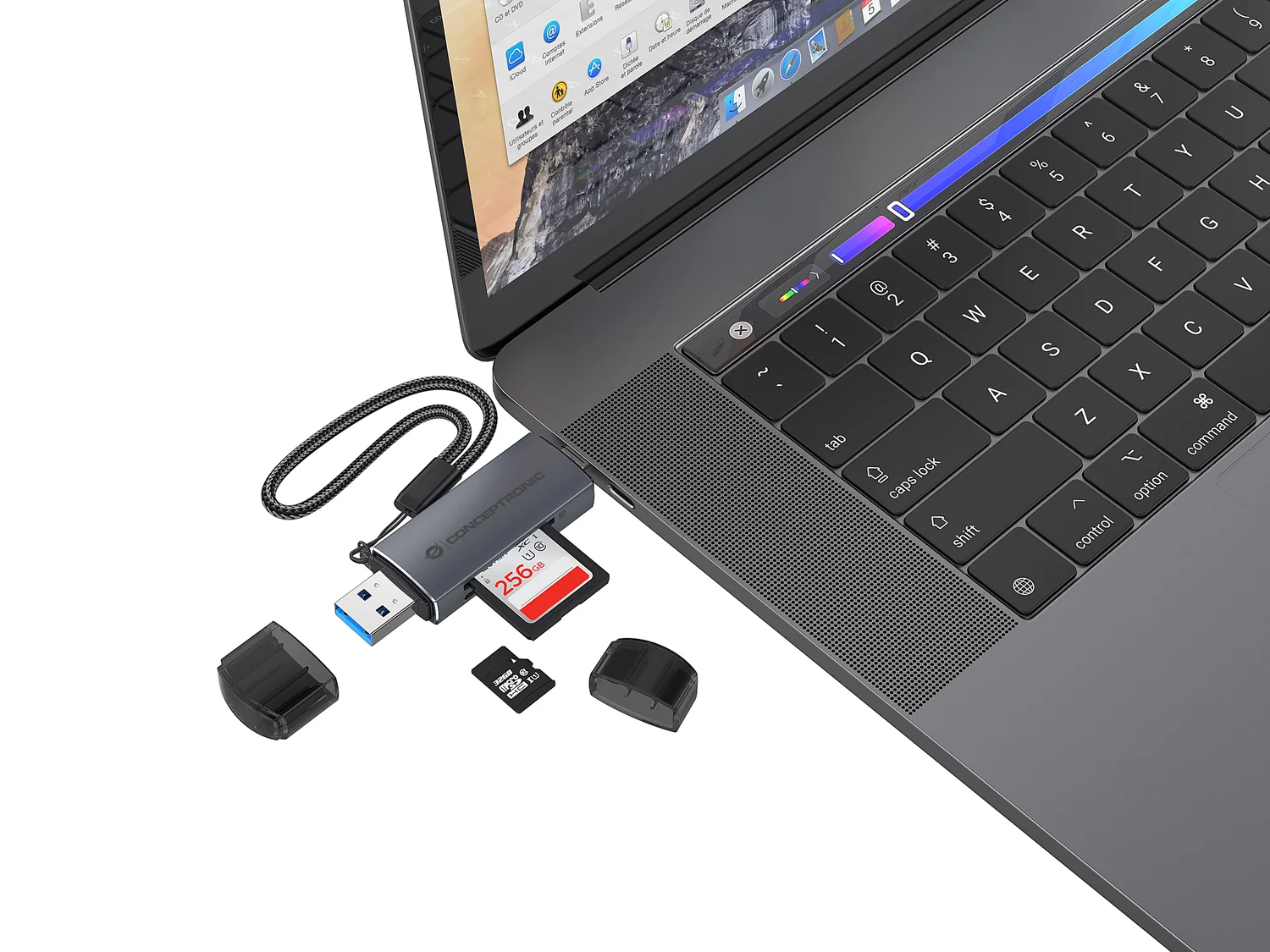Leitor de Cartões USB 3.0 Conceptronic BIAN05G Dual Plug SD/MicroSD - Imagem 7