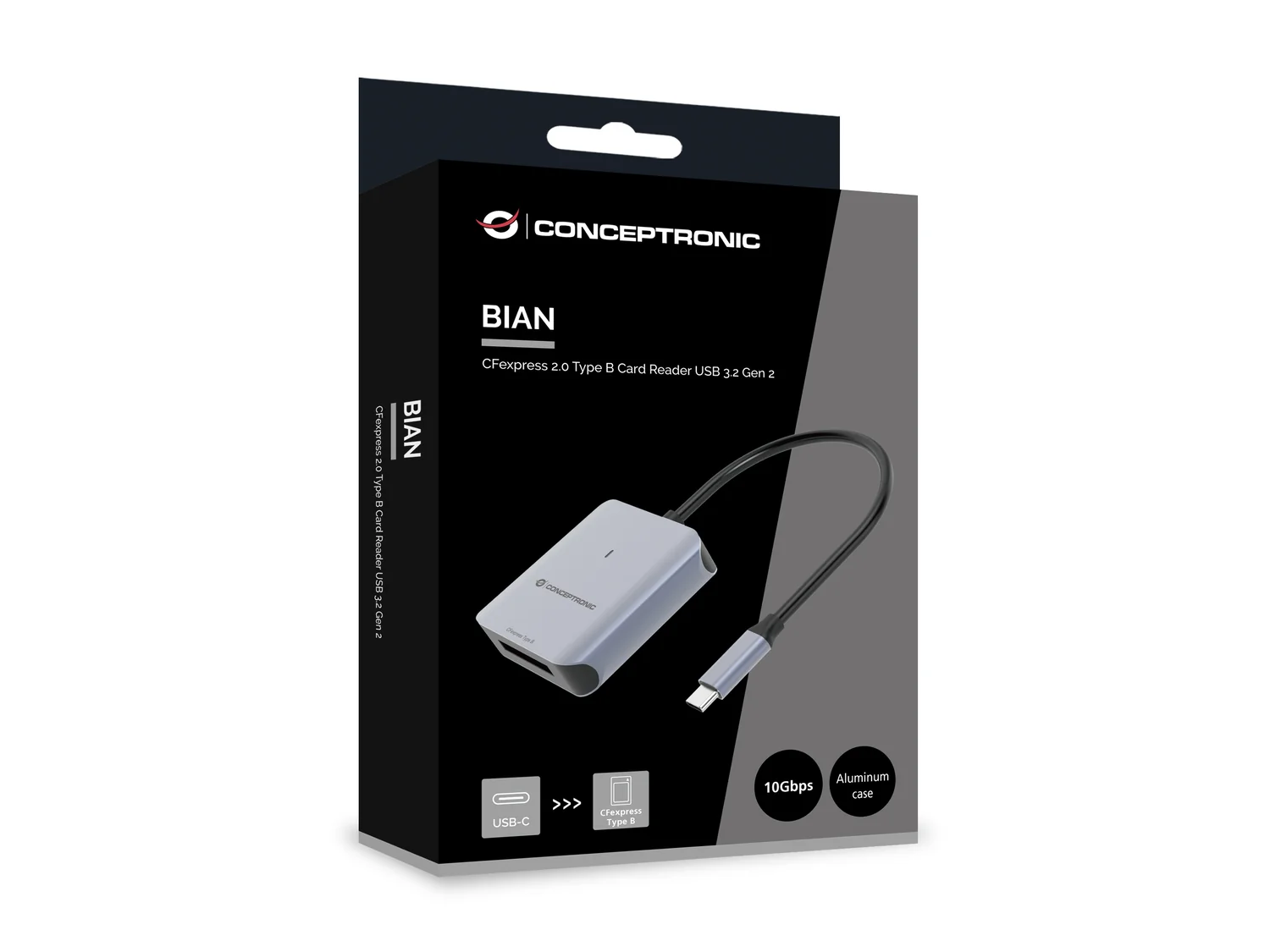 Leitor de cartões Conceptronic BIAN08G CFexpress 2.0 Type B USB-C 3.2 Gen 2 - Imagem 5