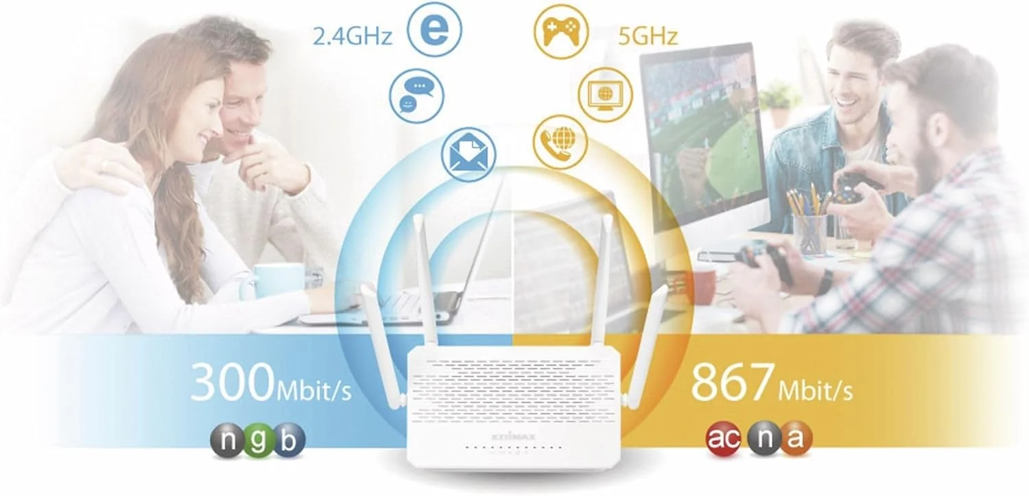 Router Wi-Fi Edimax BR-6478AC V3 AC1200 Dual-Band Gigabit - Imagem 9