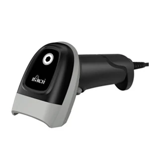 Leitor de códigos de barras Birch BS-101 1D/2D QR USB preto com suporte - Imagem 2