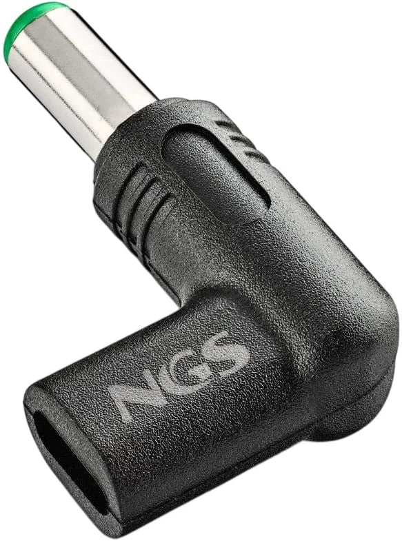 Adaptador de Carregamento NGS Bud-T USB-C para Portáteis Toshiba 2 Pontas Preto - Imagem 3
