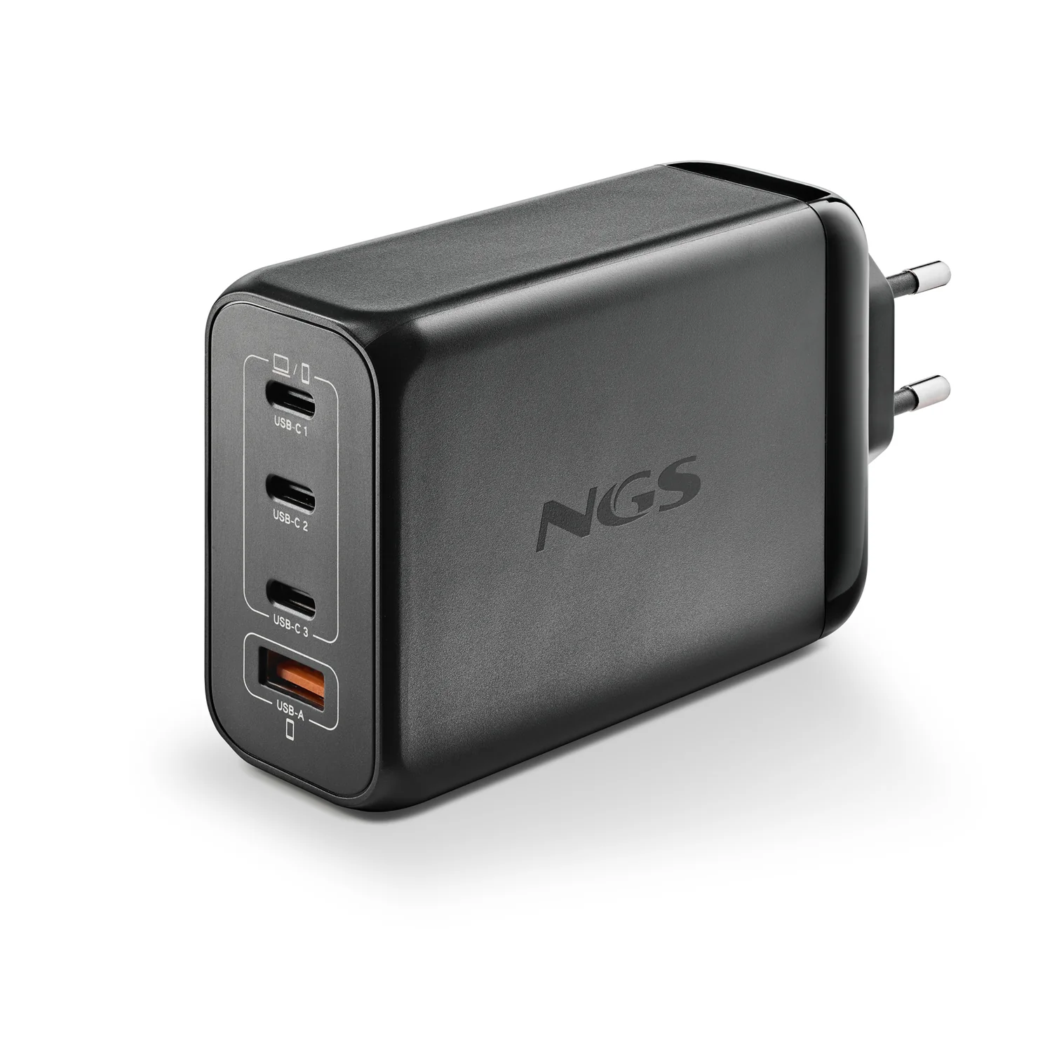 Carregador de Parede NGS BUD 240W GaN 4 Portas USB-C + USB-A Carregamento Rápido - Imagem 3