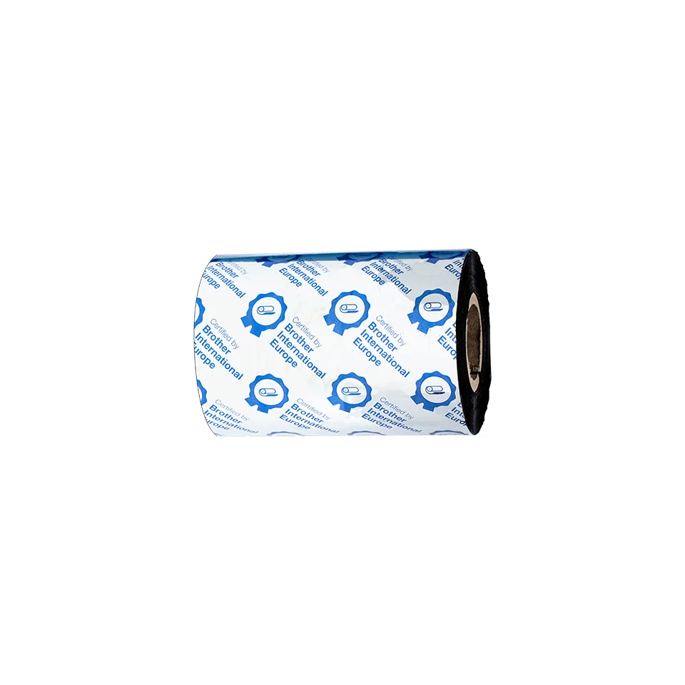 Fita de cera Brother BWS-1D300-080 80mm x 300m caixa 12 rolos preto - Imagem 3