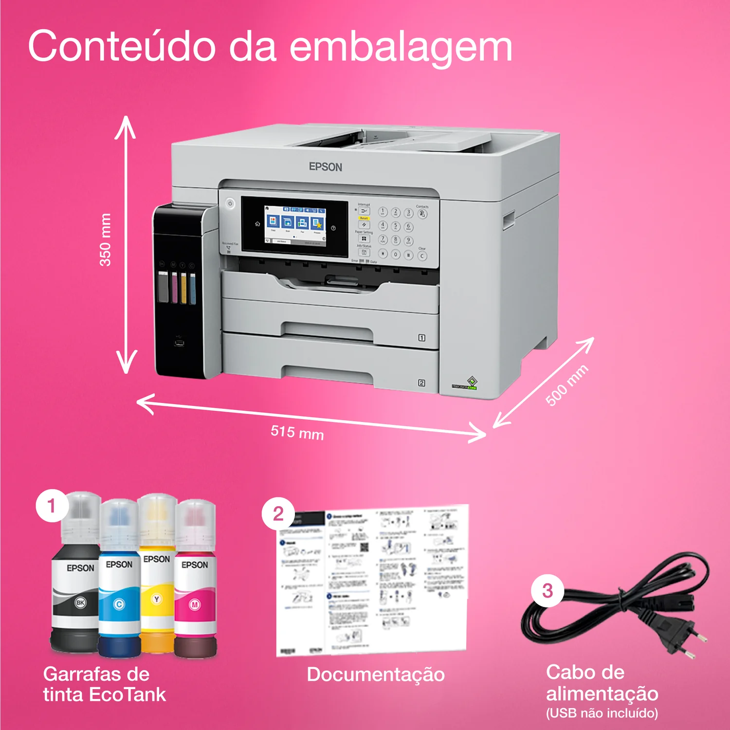 Impressora Multifunções Epson EcoTank Pro ET-16680 A3 Wi-Fi Duplex - Imagem 3
