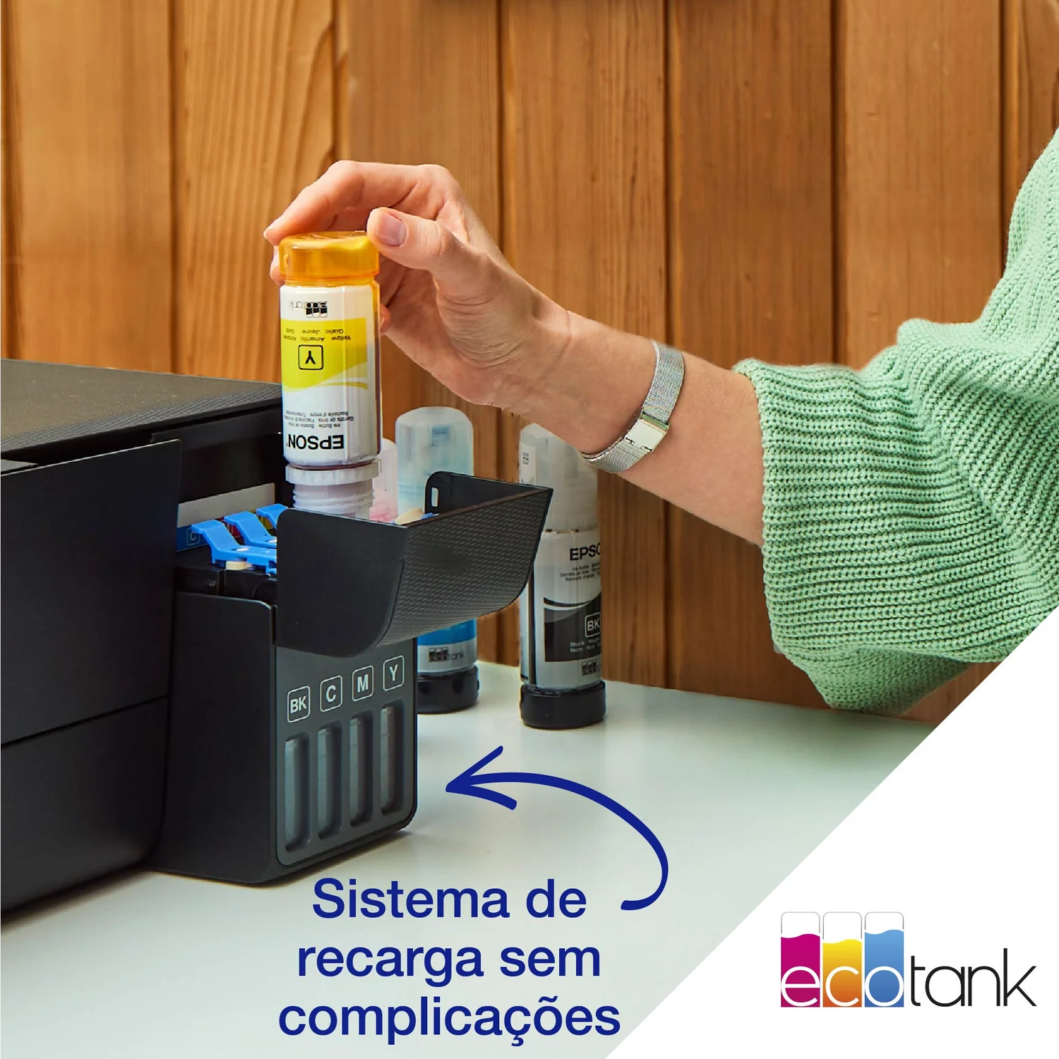 Impressora multifunções Epson EcoTank ET-2861 A4 Jato de Tinta 5760x1440 DPI 33 ppm Wi-Fi - Imagem 12