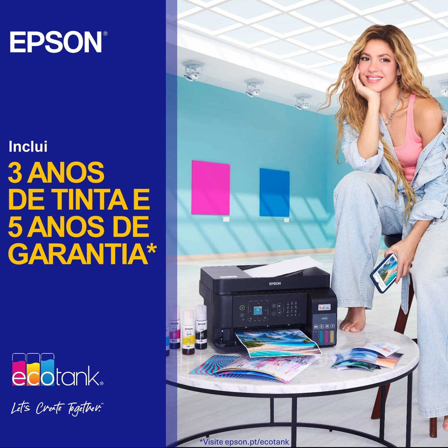 Impressora multifunções Epson EcoTank ET-2861 A4 Jato de Tinta 5760x1440 DPI 33 ppm Wi-Fi - Imagem 4