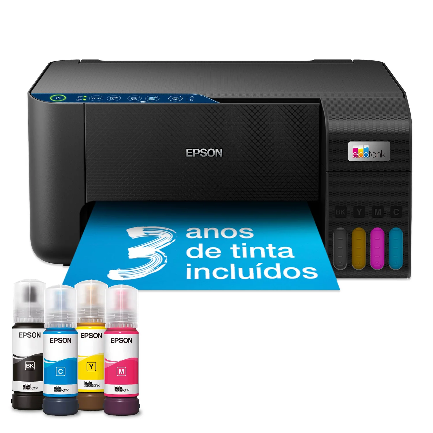 Impressora multifunções Epson EcoTank ET-2861 A4 Jato de Tinta 5760x1440 DPI 33 ppm Wi-Fi - Imagem 2