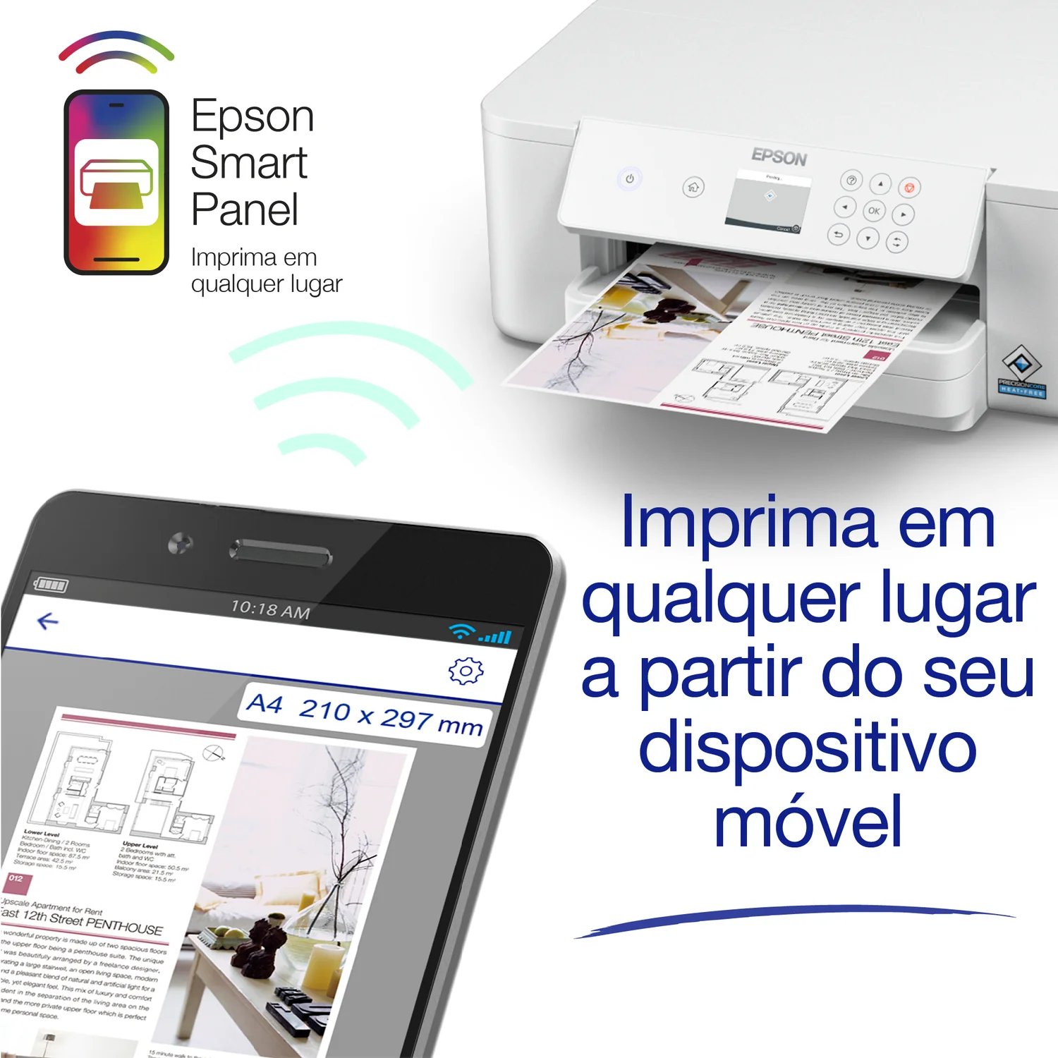 Impressora Jato de Tinta Epson WorkForce Pro WF-C4310DW A4 Wi-Fi Duplex (C11CK18401) - Imagem 4