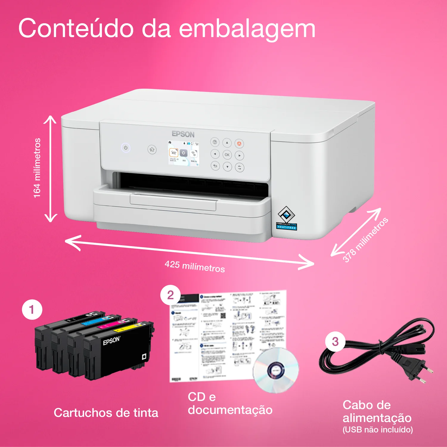 Impressora Jato de Tinta Epson WorkForce Pro WF-C4310DW A4 Wi-Fi Duplex (C11CK18401) - Imagem 8