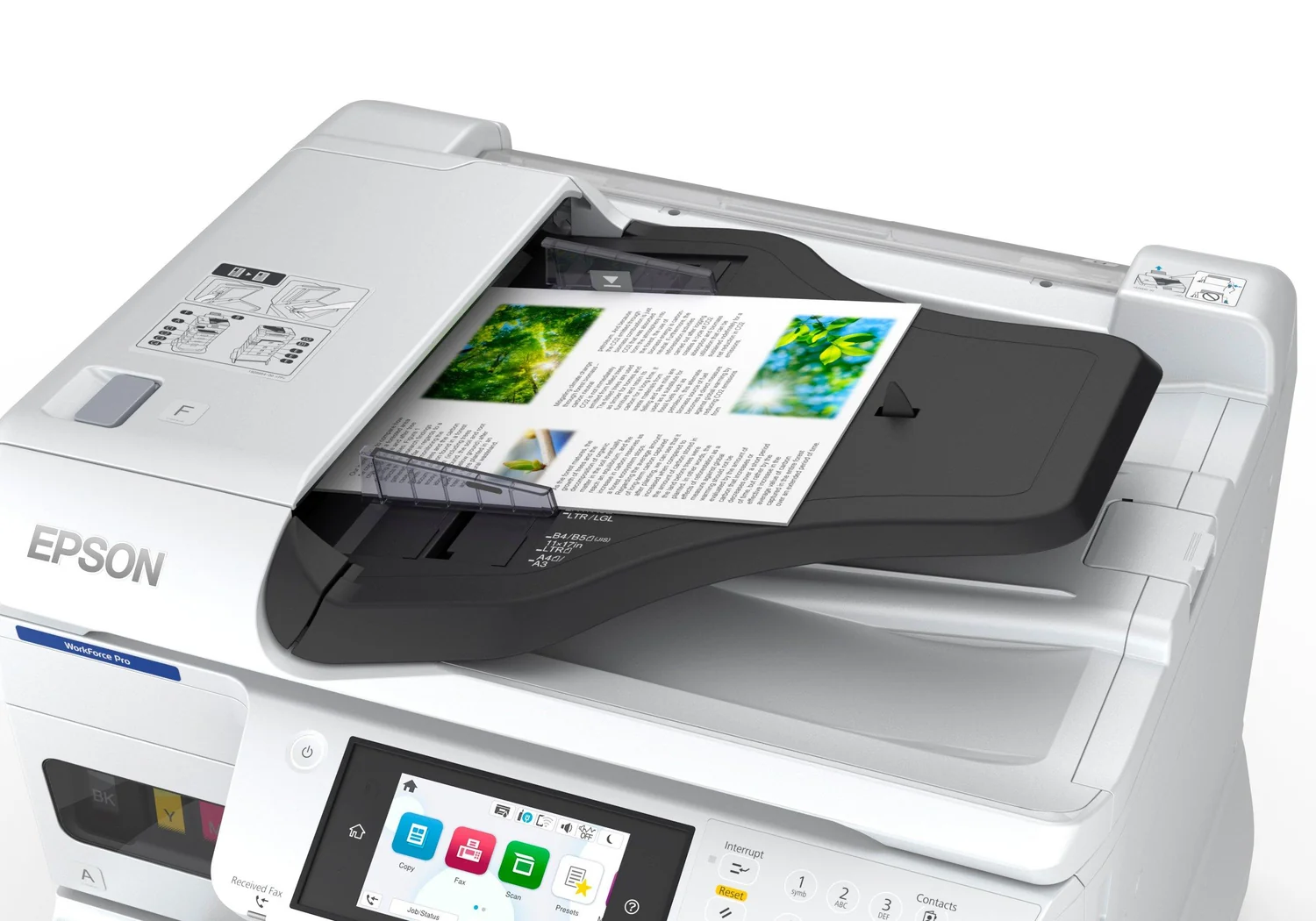 Impressora multifunções Epson WorkForce Pro EM-C7100DWF jato de tinta A3+ Wi-Fi com fax e duplex - Imagem 12