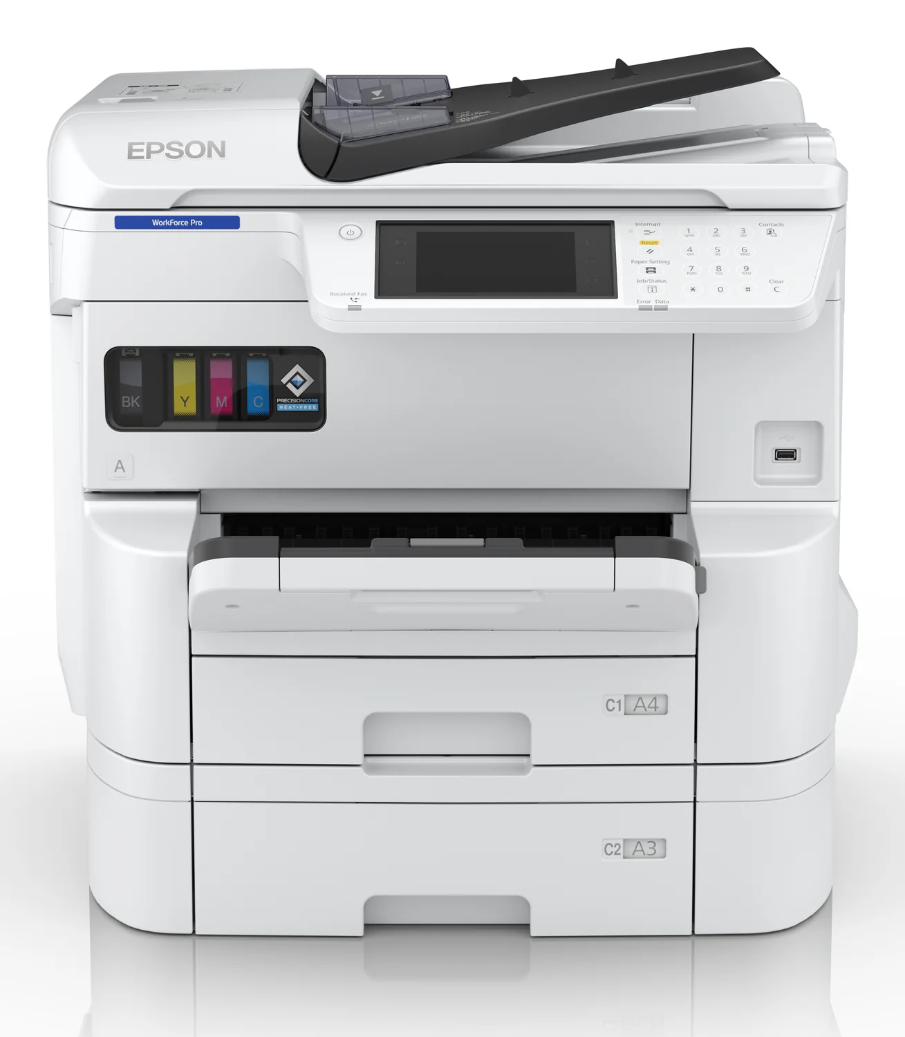 Impressora multifunções Epson WorkForce Pro EM-C7100DWF jato de tinta A3+ Wi-Fi com fax e duplex - Imagem 4