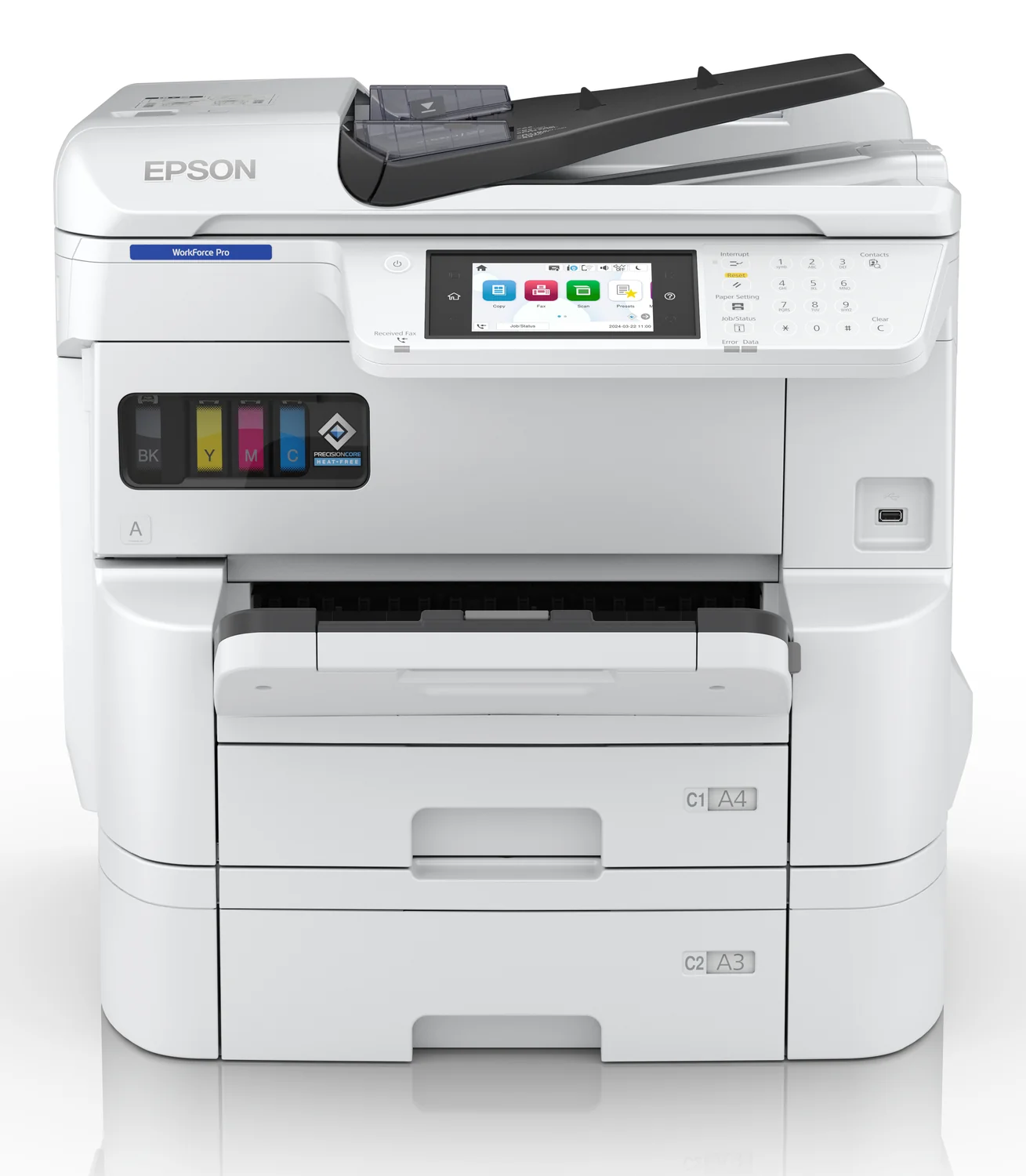 Impressora multifunções Epson WorkForce Pro EM-C7100DWF jato de tinta A3+ Wi-Fi com fax e duplex - Imagem 2