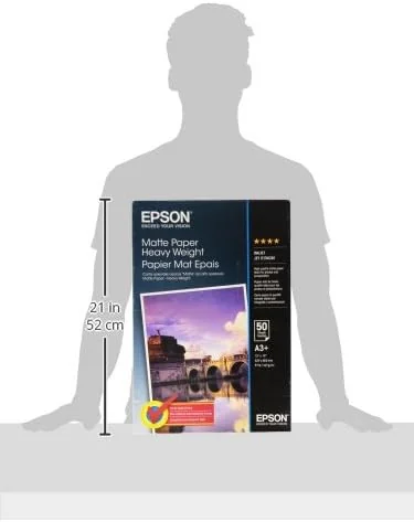 Papel Epson Mate A3+ 167g/m² 50 Folhas Branco - Imagem 4
