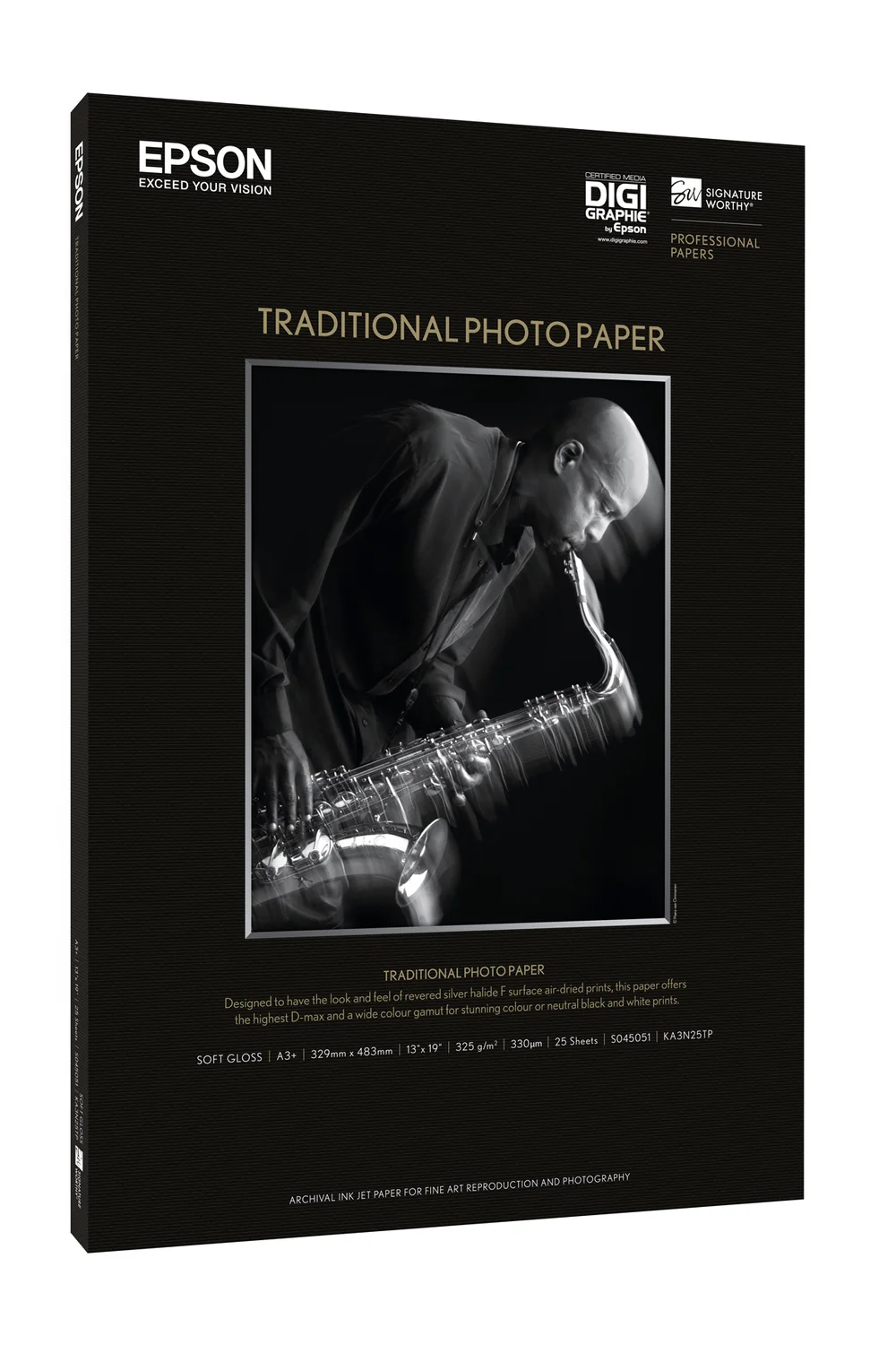 Papel fotográfico Epson Traditional Photo Paper A4 330g/m² 25 folhas - Imagem 3