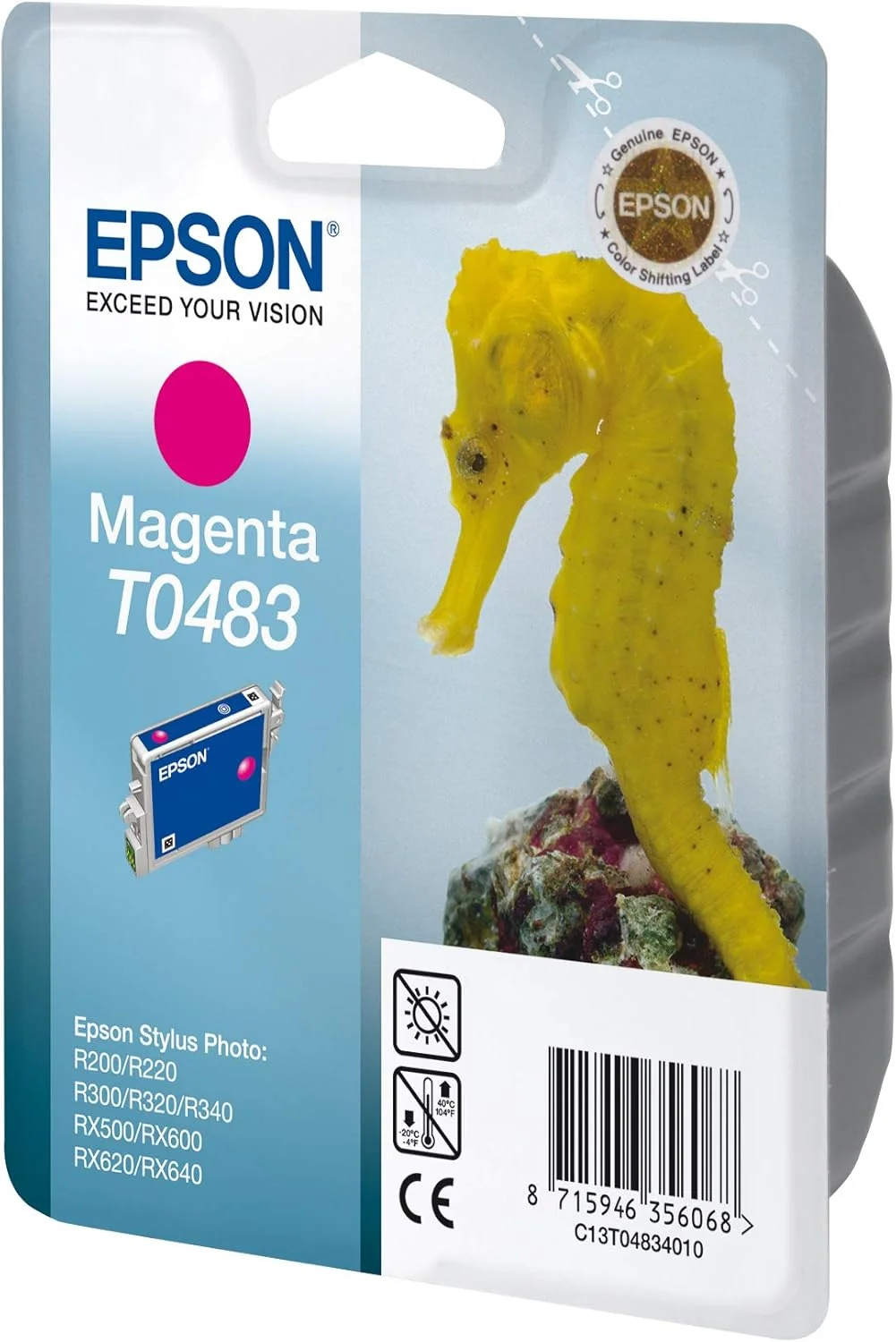Tinteiro Epson T0483 Magenta Stylus Photo R300/R500 Original - Imagem 2