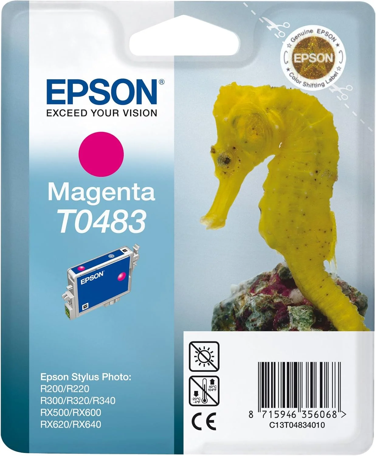 Tinteiro Epson T0483 Magenta Stylus Photo R300/R500 Original - Imagem 1