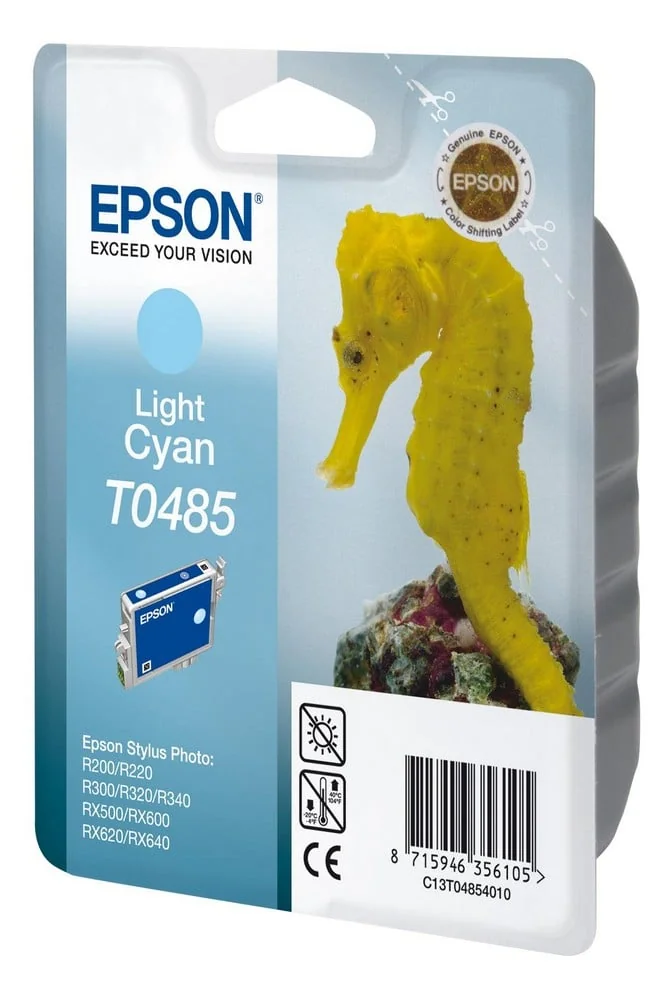 Tinteiro Epson T0485 Ciano Claro Stylus Photo R300/R500 Original - Imagem 3
