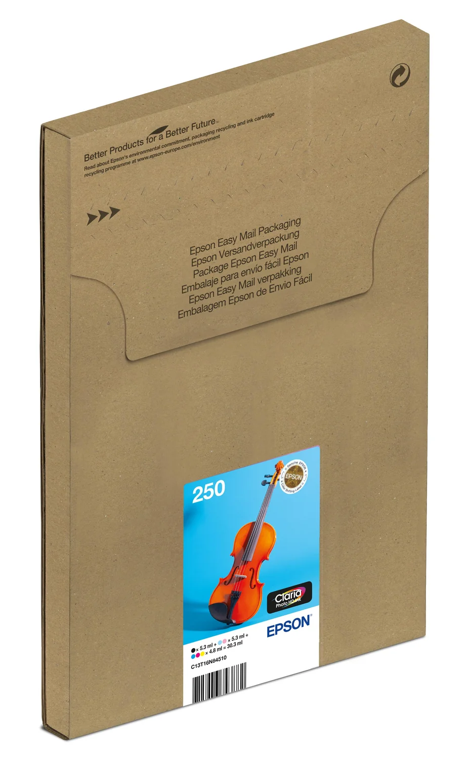 Tinteiro Epson 250 Multipack 6 Cores Original Claria Photo HD EasyMail - Imagem 1